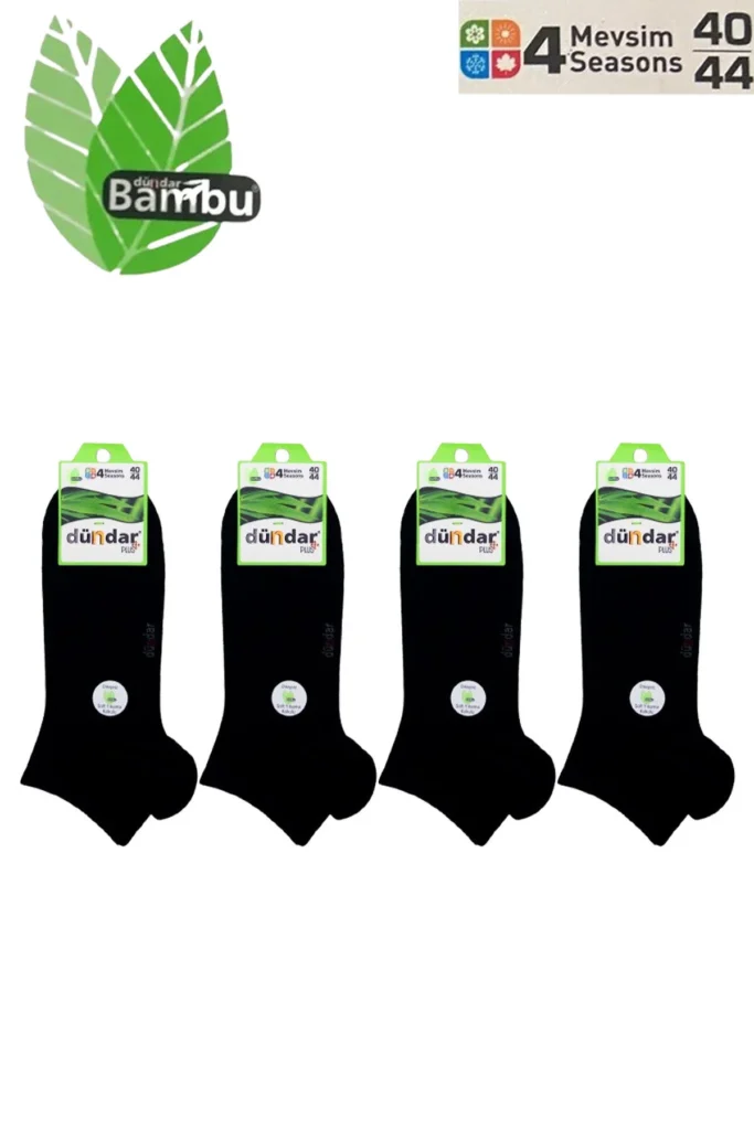 ERKEK BAMBU BİLEK ÇORAP 4'lü