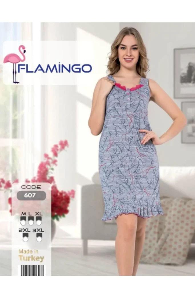 Flamingo Şık Elbise Renkli Yaka Dantel Detaylı