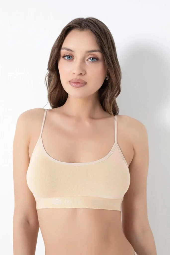 İp Askı Bambu Büstiyer Ten Rengi