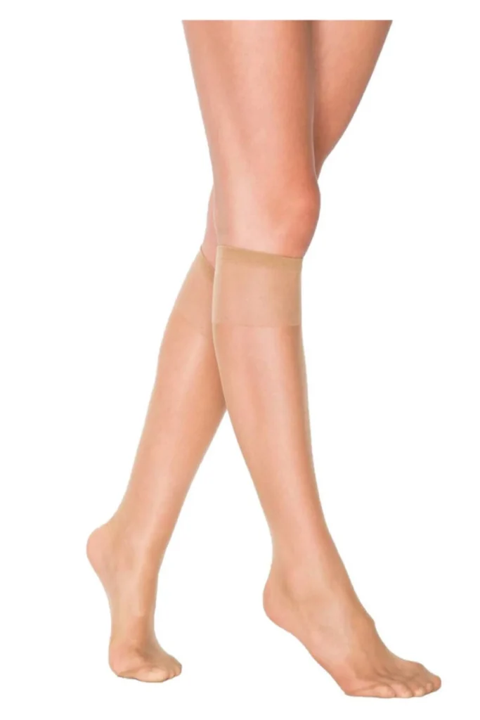 Kadın Bronz Fit 15 Parlak İnce Dizaltı Pantolon Çorap