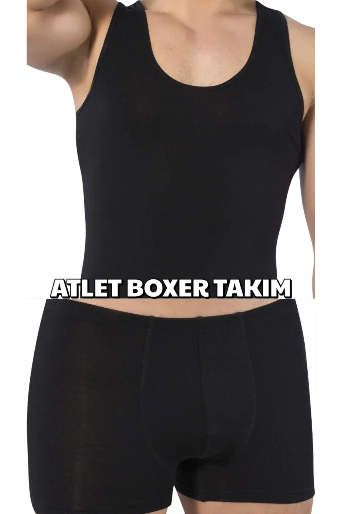Lüx Drm Erkek Bambu Likralı Terletmez Yok Gibi Atlet Boxer Takım
