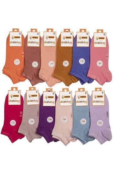 12li Kadın Lycra Patik